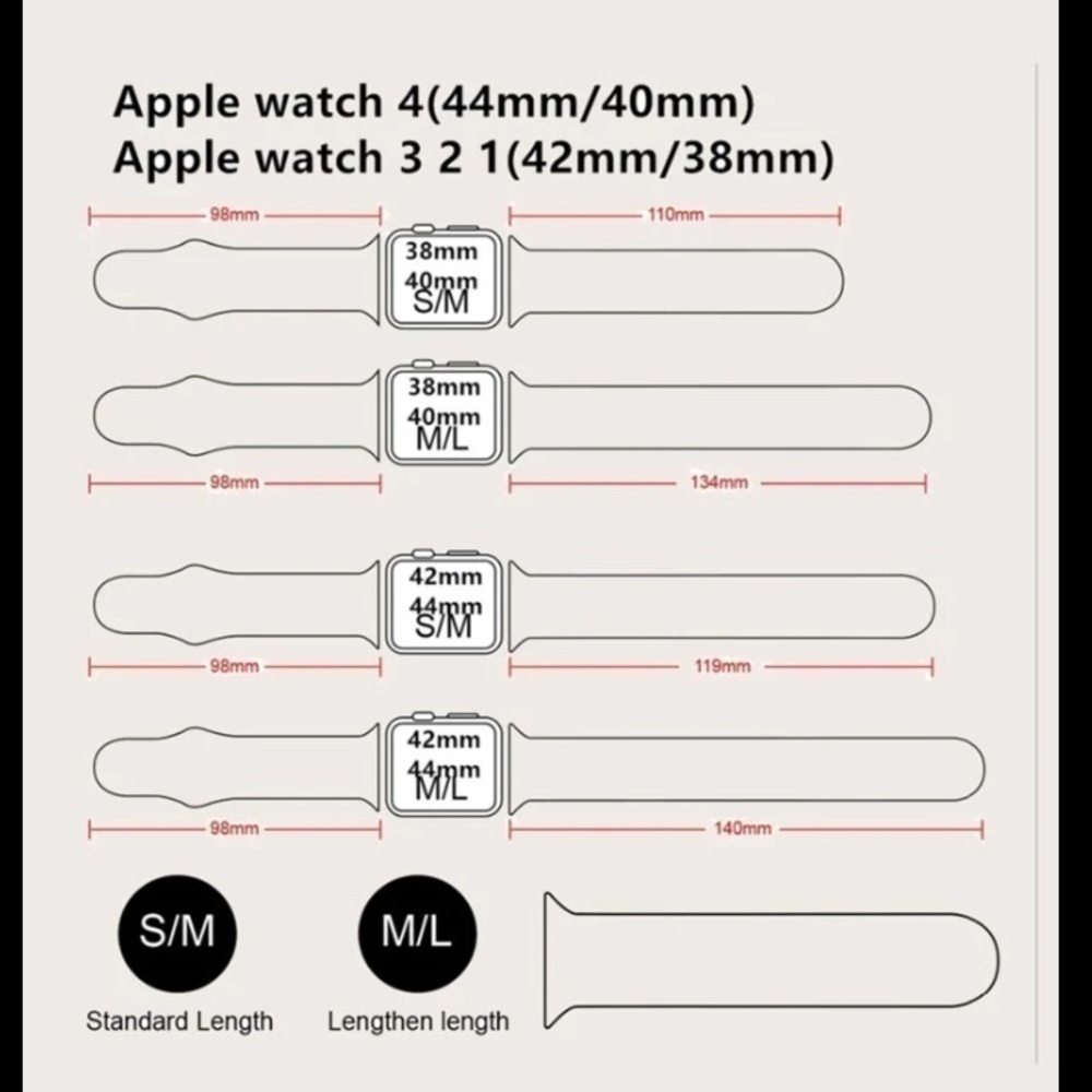 NEW simple white Apple Watch silicone band - Picture 5 of 6